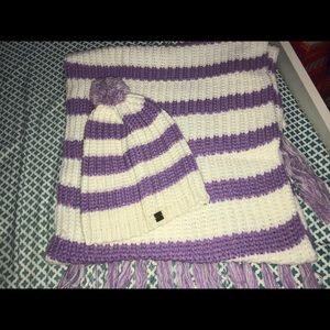 Ivory Ella hat and scarf combo